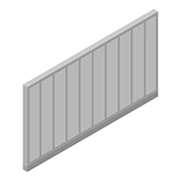 Pagar beton standar